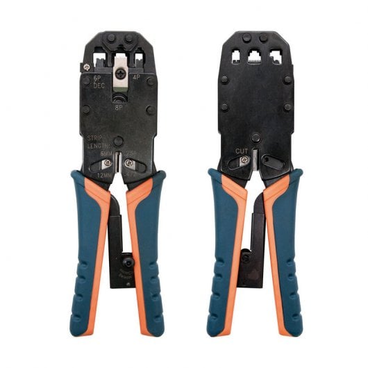 Nanocable 10.31.0102 Pince à sertir Noir, Orange