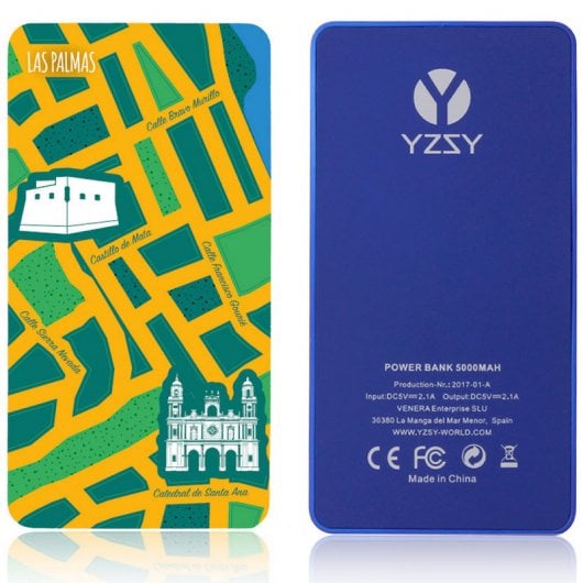 YZSY Cities Of The World Powerbank 5000mAh Las Palmas