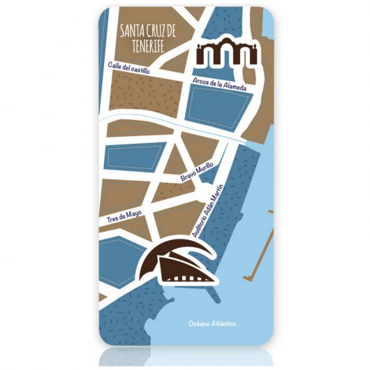 YZSY Cities Of The World Powerbank 5000mAh Santa Cruz