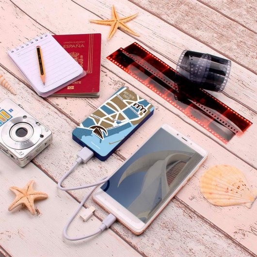 YZSY Cities Of The World Powerbank 5000mAh Santa Cruz