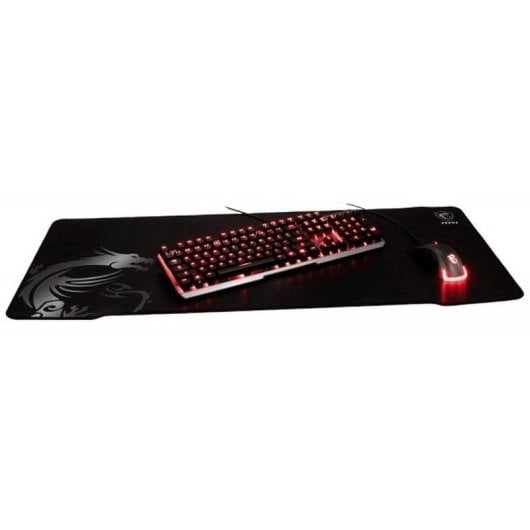Mauspad MSI Agility GD70 Gaming 900 x 400 mm Textil Schwarz