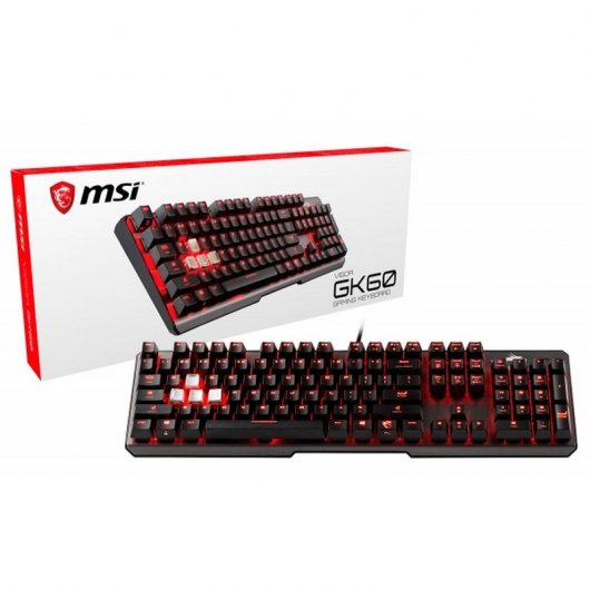 MSI Vigor GK60 CR Teclado Gaming Cherry MX Red