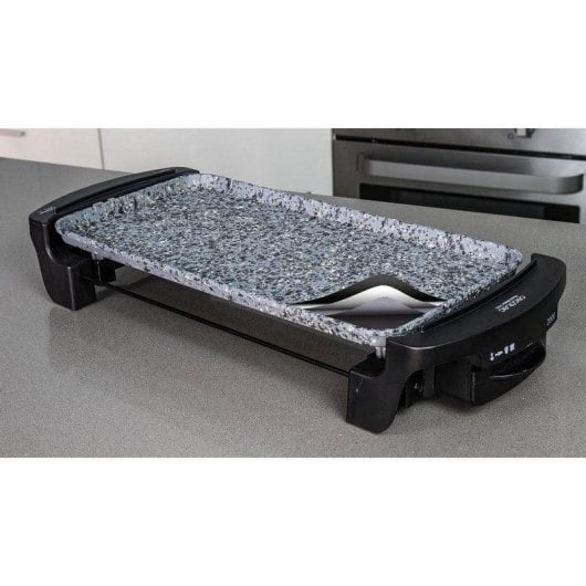 Parrilla elétrica Cecotec Rock&Water 2000 revestimento pedra RockStone 40x20cm 1600W