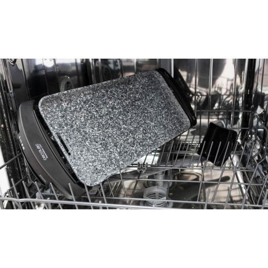 Parrilla elétrica Cecotec Rock&Water 2000 revestimento pedra RockStone 40x20cm 1600W