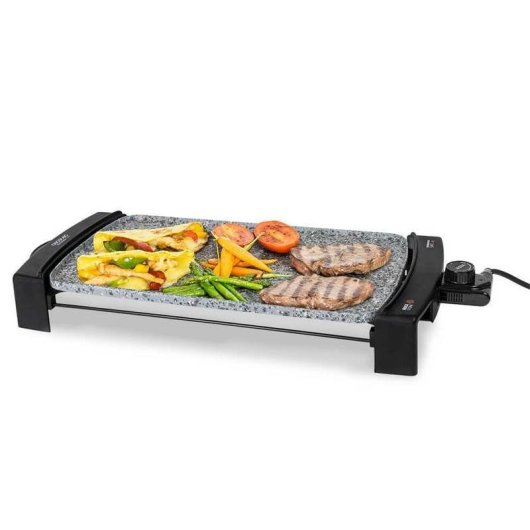 Parrilla Cecotec Rock&Water 2500 elektrische Grillplatte 2150W Antihaft Stein abnehmbares Kabel