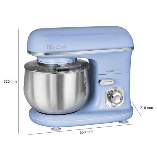 Clatronic KM 3711 Batidora Amasadora 1100W Azul