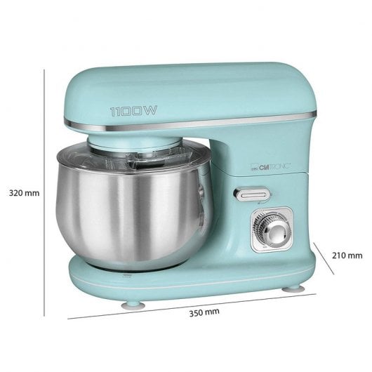 Clatronic KM 3711 Batidora Amasadora 1100W Menta