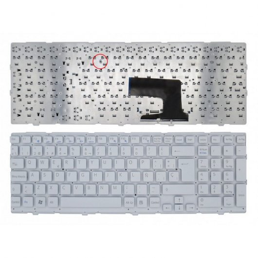 Teclado para Portátil Sony Vaio VPC-EH3E0E/VPC-EH3J1E/VPC-EH3Q1E/VPC-EH3C0E