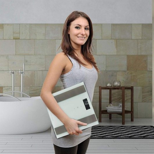 Balança Bioimpedância ProfiCare PW 3007 Até 180 kg 8 Índices Ecrã LCD