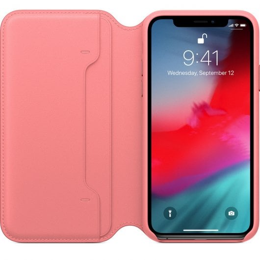 Apple MRX12ZM/A coque de protection pour téléphones portables 14,7 cm (5.8") Folio Rose