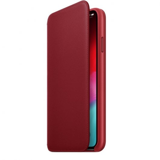Custodia Folio in pelle rossa Apple per iPhone XS Max