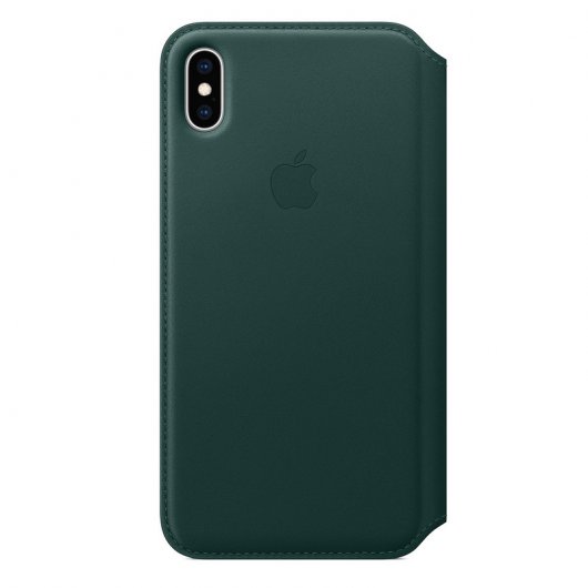 Apple Lederhülle in Waldgrün für iPhone XS Max