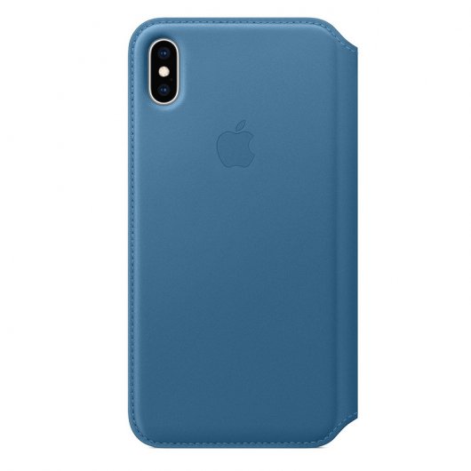 Apple Funda Leather Folio Azul Cabo para iPhone XS Max