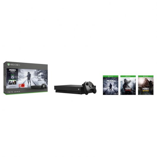 Microsoft Xbox One X 1TB + Metro Exodus Collection Reacondicionado