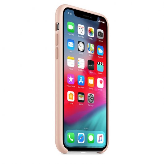 Apple Funda Silicona Rosa Arena iPhone XS