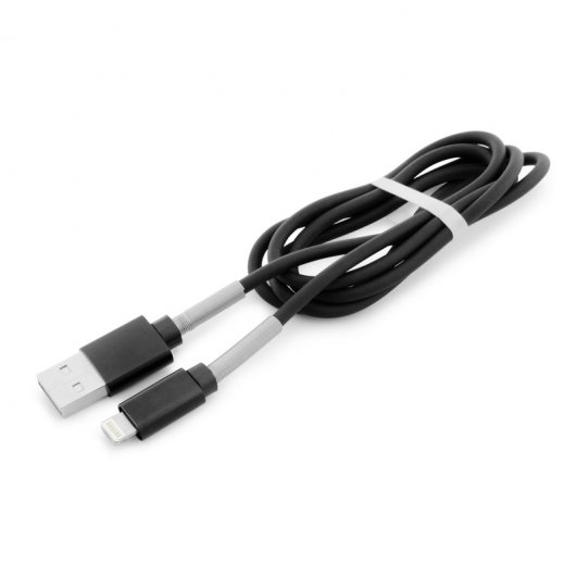 Unotec Nueboo Cable Reforzado con Muelle Lightning a USB Macho/Macho 1m Negro