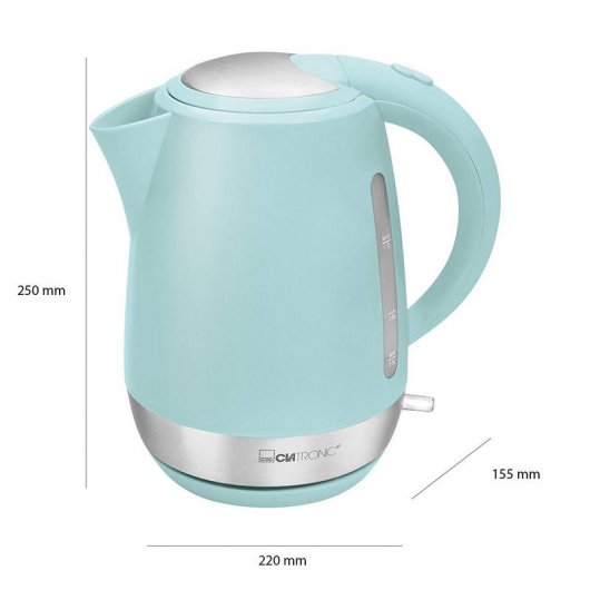 Clatronic WK 3691 Hervidor de Agua 1.7L 2200W Menta