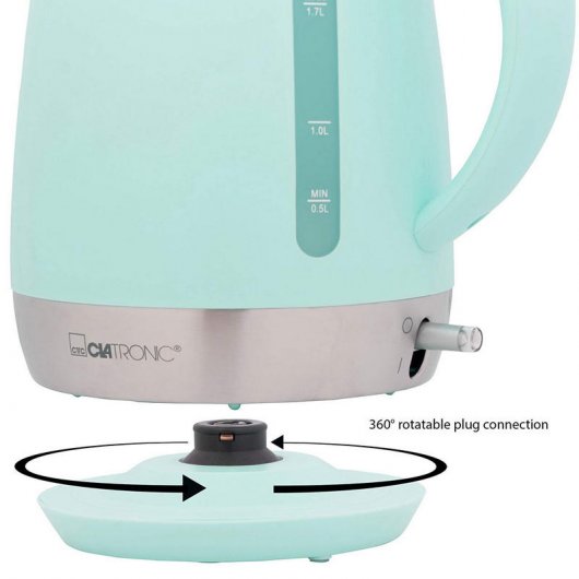 Clatronic WK 3691 Hervidor de Agua 1.7L 2200W Menta