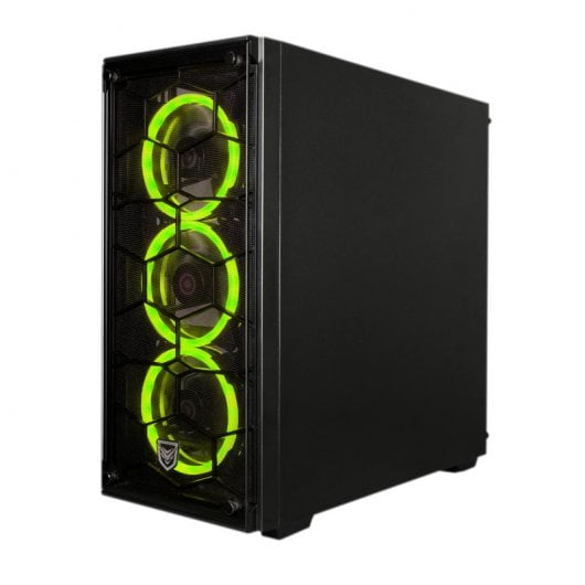 Nfortec Draco V2 Cristal Templado USB 3.0 RGB Negra