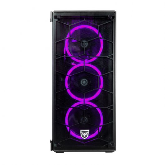 Nfortec Draco V2 Cristal Templado USB 3.0 RGB Negra