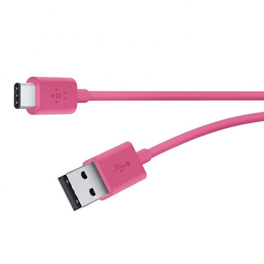 Belkin Mixit Cable de Carga USB-A A USB-C 2.0 1.8 Metros Rosa