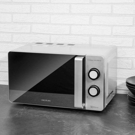 Microonde Cecotec ProClean 3060 Mirror 20L 700W Tecnologia 3DWave Ready2Clean