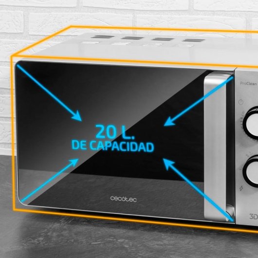 Cecotec ProClean 3060 Mirror Microondas 20L 700W