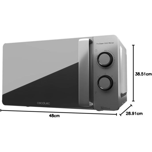 Cecotec ProClean 3060 Mirror Microondas 20L 700W