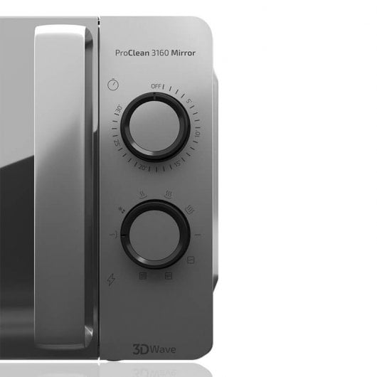 Cecotec ProClean 3160 Mirror Microondas con Grill 20L 700W Plata