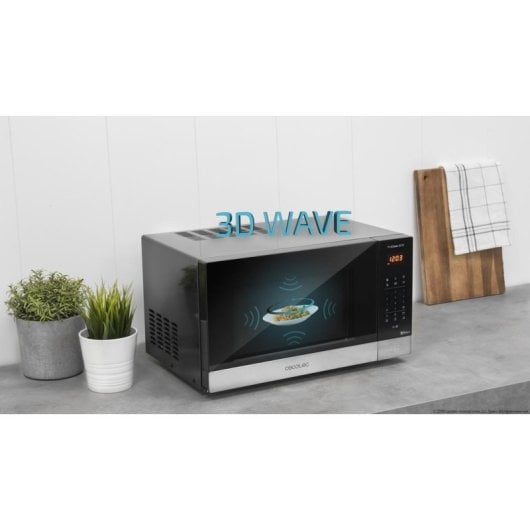 Microondas Cecotec ProClean 6010 23L 800W Ready2Clean 8 Programas Inox