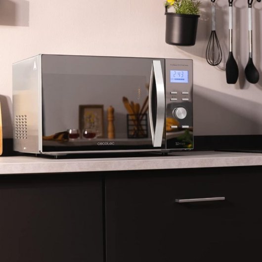 Cecotec ProClean 9110 Full Inox Microondas con Grill 30L 1000W