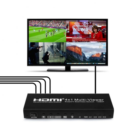 Unotec HDMI Multi Viewer Switch 4 en 1