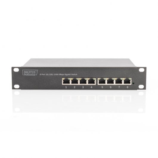 Digitus Switch No Administrado Gigabit Ethernet 10/100/1000 8 Puertos 10" Gris