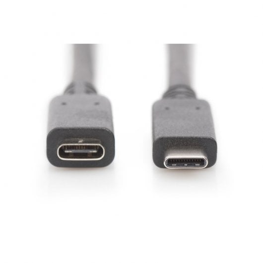 Digitus Cable Alargador USB-C a USB-C 0.7m Negro