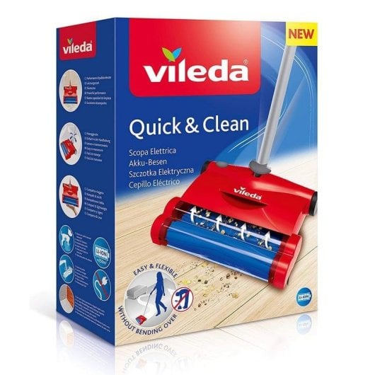 Aspirador sem Fio Vileda Quick & Clean 40min Escovas para Animais Ultraleve