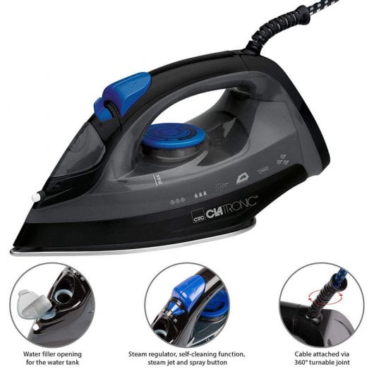 Clatronic DB 3703 Ferro a Vapor 1800W