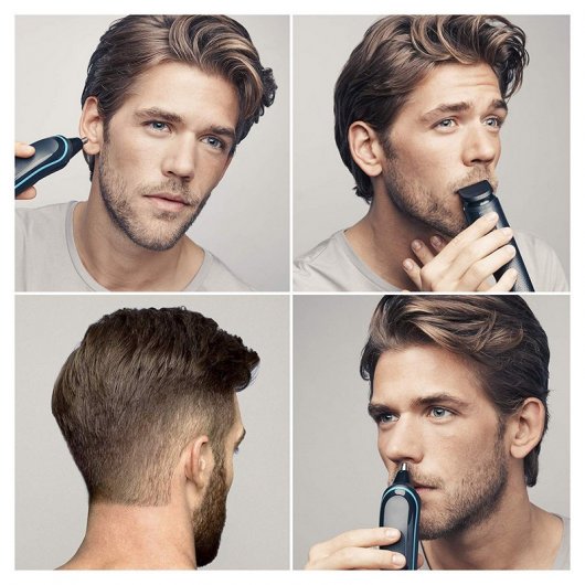 Braun MGK 5080 9 en 1 Recortadora de Barba y Cortapelos Negro/Azul