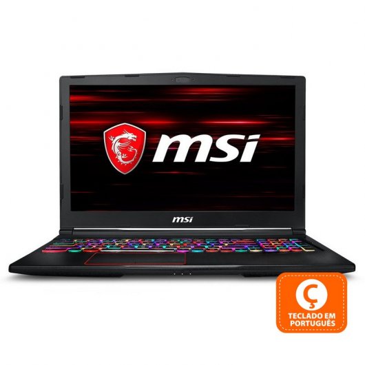 MSI GE63 Raider RGB 8SE-037XPT Intel Core i7-8750/16GB/1TB+ 512 SSD/RTX 2060/15.6" (PT)