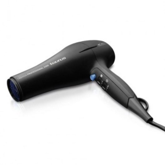 Phon Professionale Taurus Fashion Professional 2300 2300W 3 Temperature 2 Velocità con Diffusore Nero