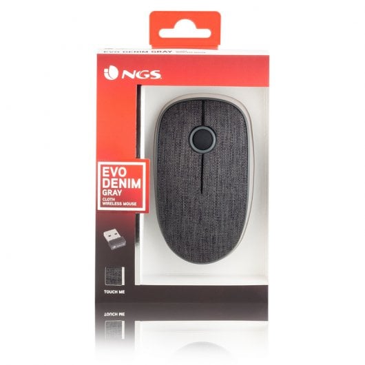 NGS Evo Denim mouse Ufficio Ambidestro RF Wireless Ottico 1200 DPI