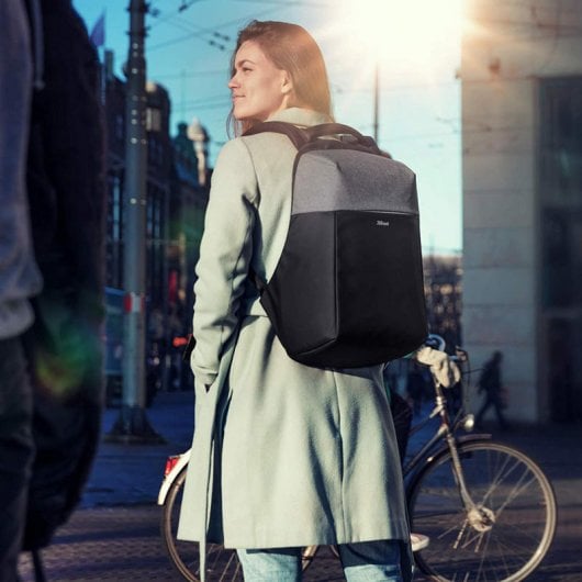 Trust Nox Mochila Antirrobo Gris/Negro para Portátil hasta 16"