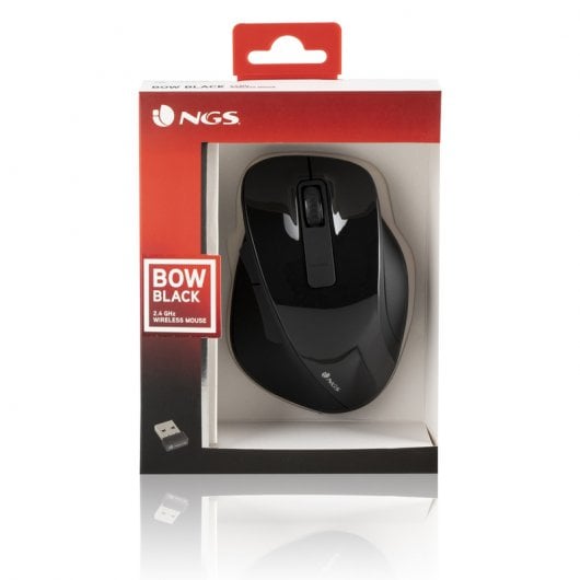 NGS Bow mouse Mano destra RF Wireless Ottico 1600 DPI Nero