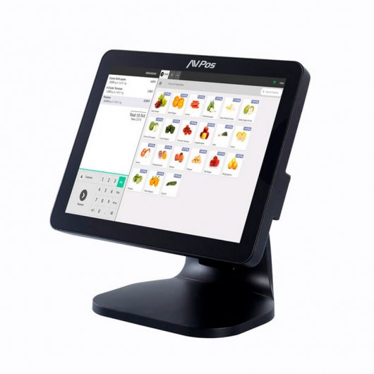 AVPos K5000 15" Monitor Compacto para TPV Negro 