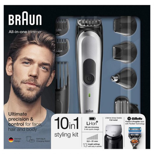 Braun MGK 7020 Recortadora Barba y Cortapelos 10 en 1