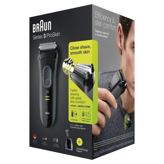 Braun Series 3 ProSkin3050cc Afeitadora Eléctrica Inalámbrica