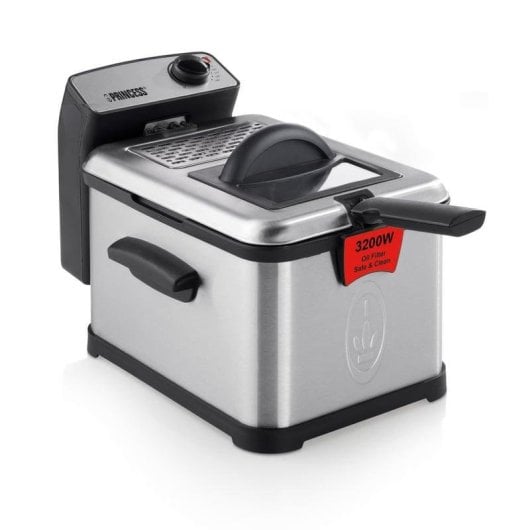 Fritteuse Princess 183001 Superior 3L 3200W mit Kaltzone und Sicherheitsfilter