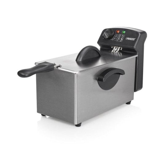 Friteuse Traditionnelle Princess 182626 Family Castle 3L 2000W avec Zone Froide et Filtre Sécurité