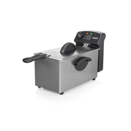 Friteuse Traditionnelle Princess 182626 Family Castle 3L 2000W avec Zone Froide et Filtre Sécurité