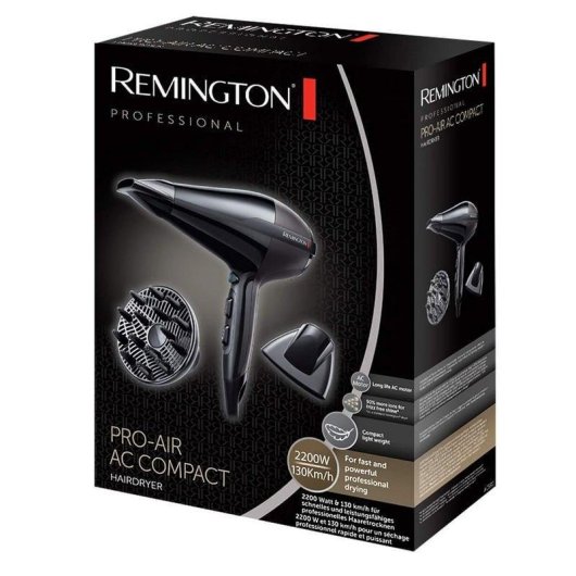 Secador de Cabelo Profissional Remington Pro-Air AC5911 2200W 3 Temperaturas 2 Velocidades Iónico com Difusor Preto