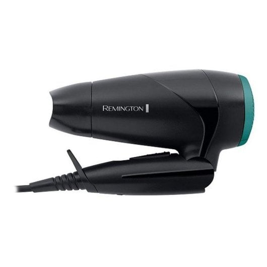 Phon da Viaggio Pieghevole Remington D1500 2000W 2 Temperature 2 Velocità Accessori Nero Verde